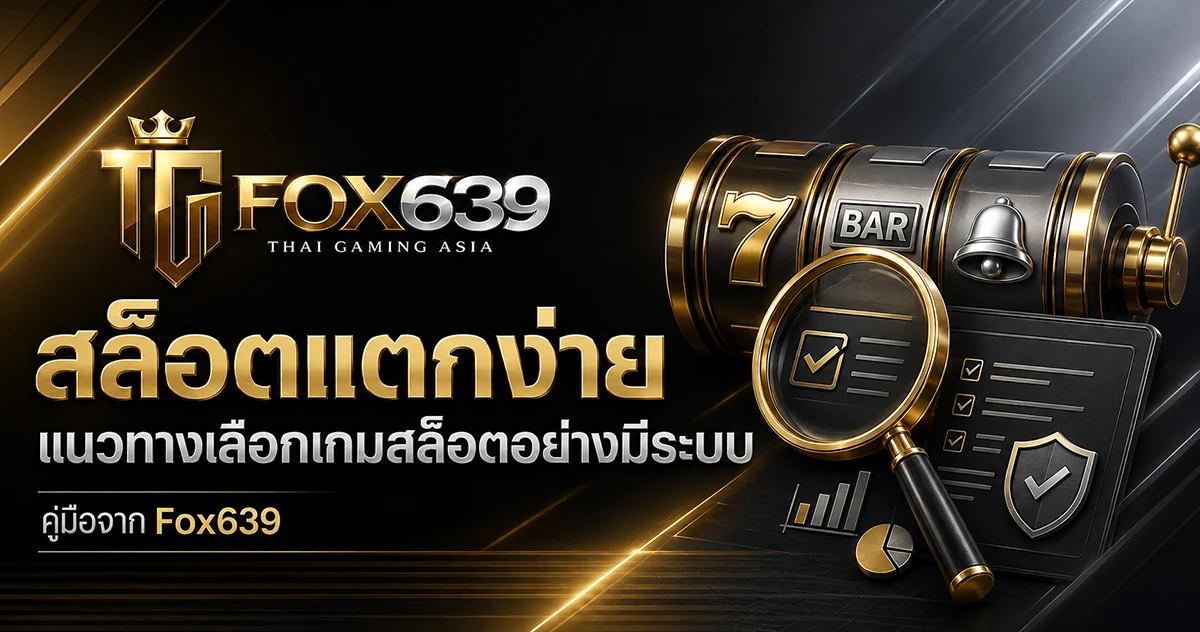 สล็อตแตกง่าย Fox639 พร้อมวงล้อสล็อตและสัญลักษณ์การเลือกเกมอย่างมีข้อมูล